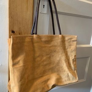 Emporio Armani Suede Tote